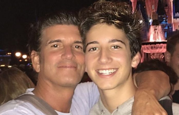 Jeffrey Brezovar and his son Milo Manheim