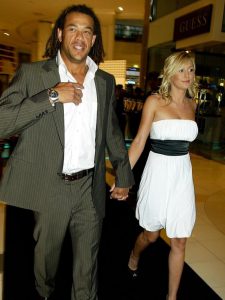 Andrew Symonds with his ex-wife Brooke Symonds
