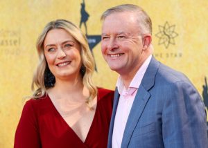 Anthony Albanese with his girlfriend Jodie Haydon